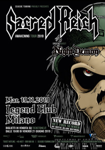 Sacred Reich 19.11.2019 Milano