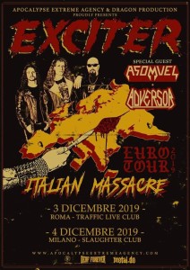 Exciter - 3-4.12.2019 Roma Milano