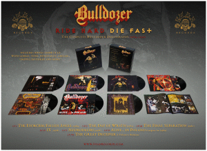 Bulldozer - Ride Hard - Die Fast (2021 - FOAD Records) 7xLP BOXSET flyer regular